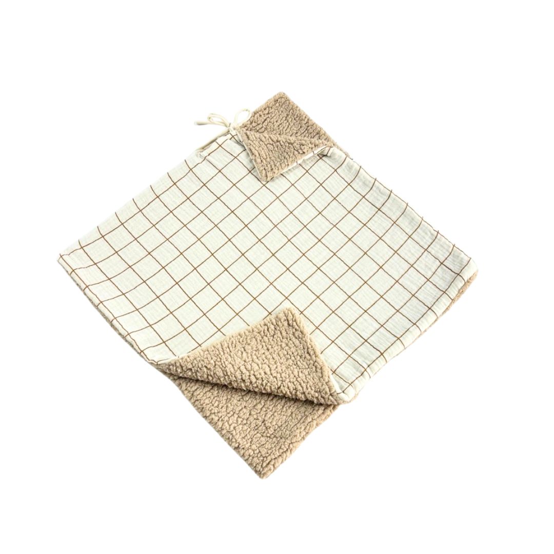 Poncho bébé enfant Carreaux