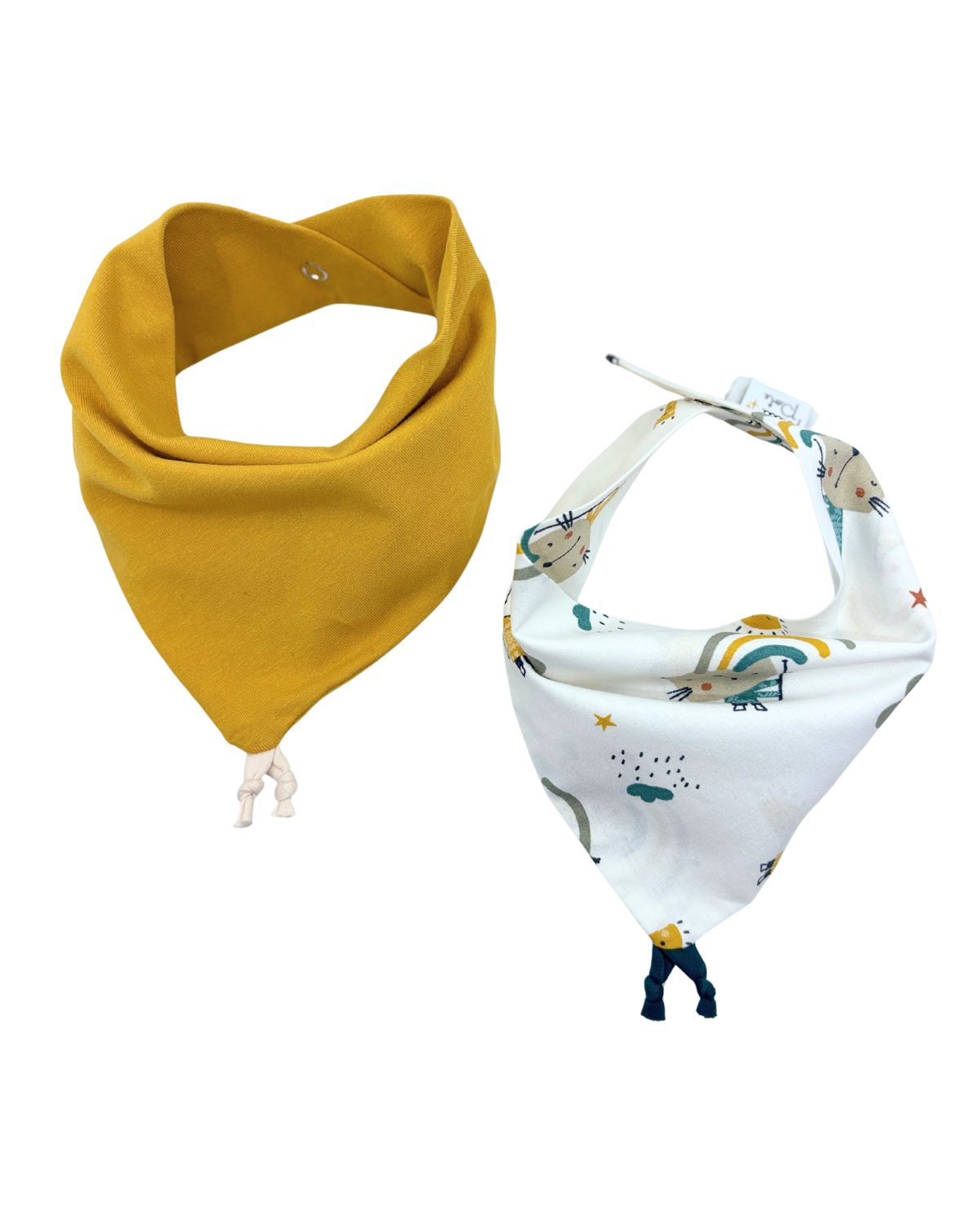 Bavoir bandana Chats - Lot de 2