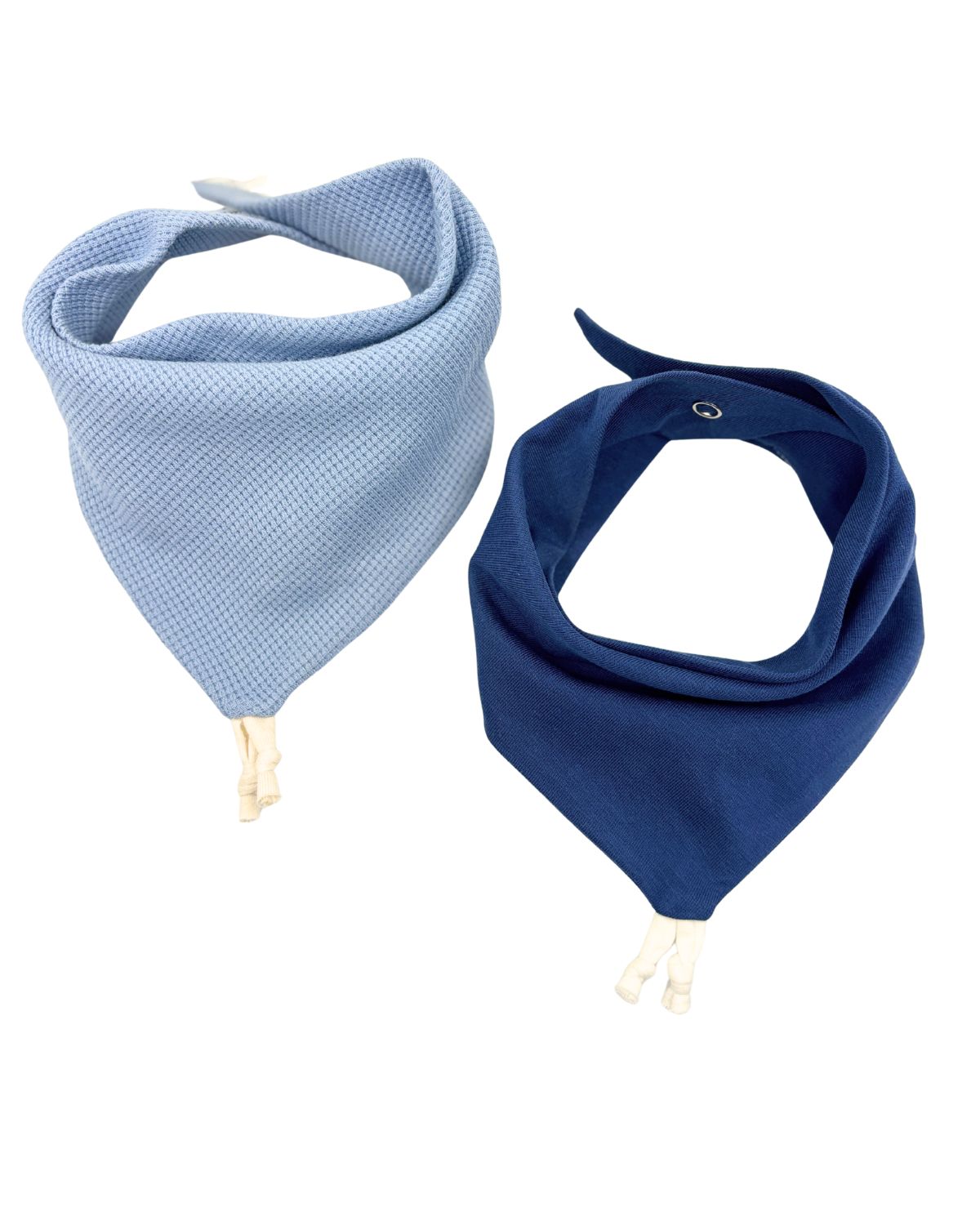Bavoir bandana Bleu - Lot de 2