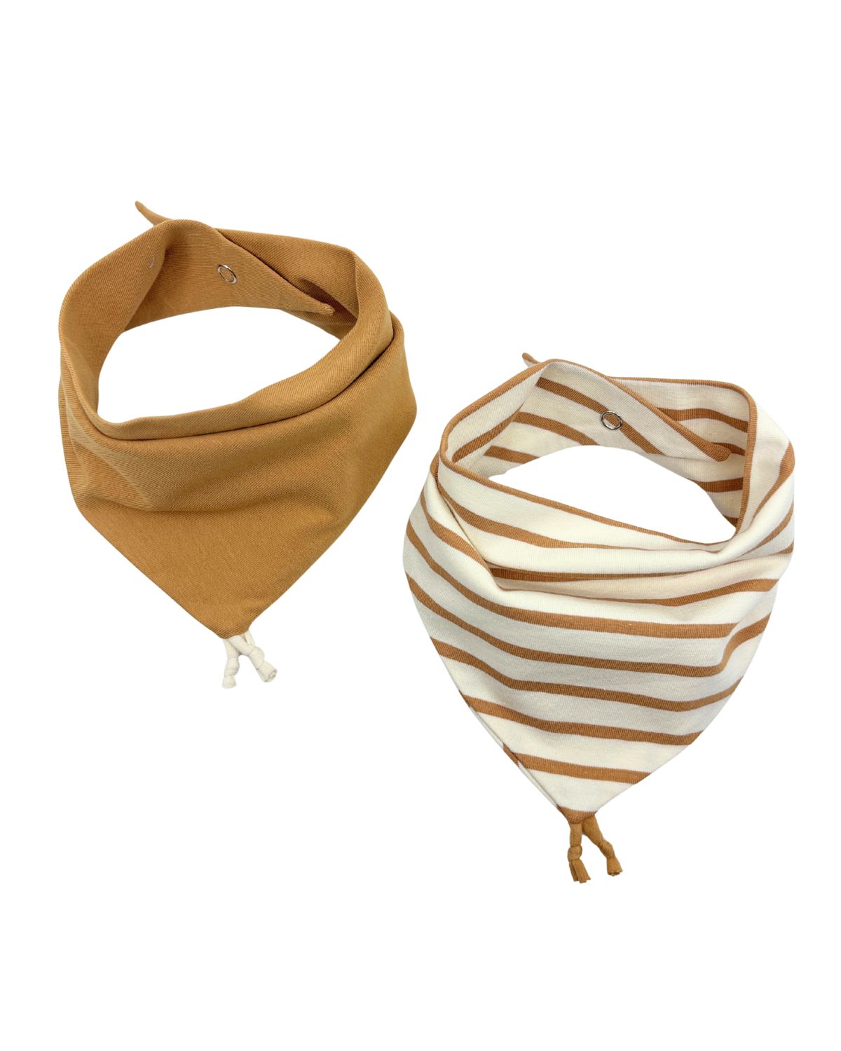 Bavoir bandana Breizh Caramel - Lot de 2