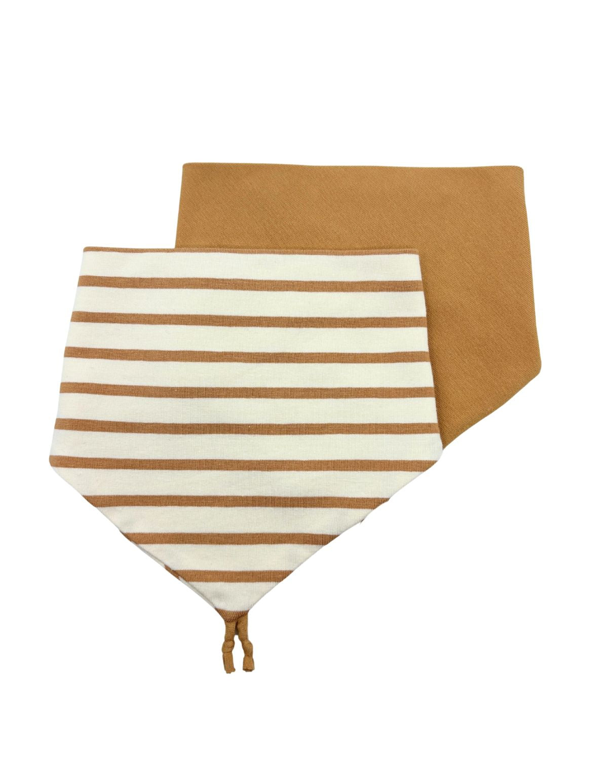 Bavoir bandana Breizh Caramel - Lot de 2