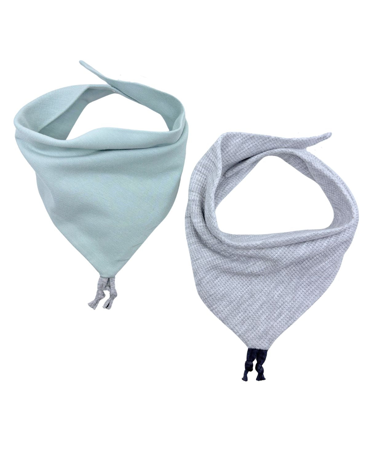 Bavoir bandana Vert de gris - Lot de 2