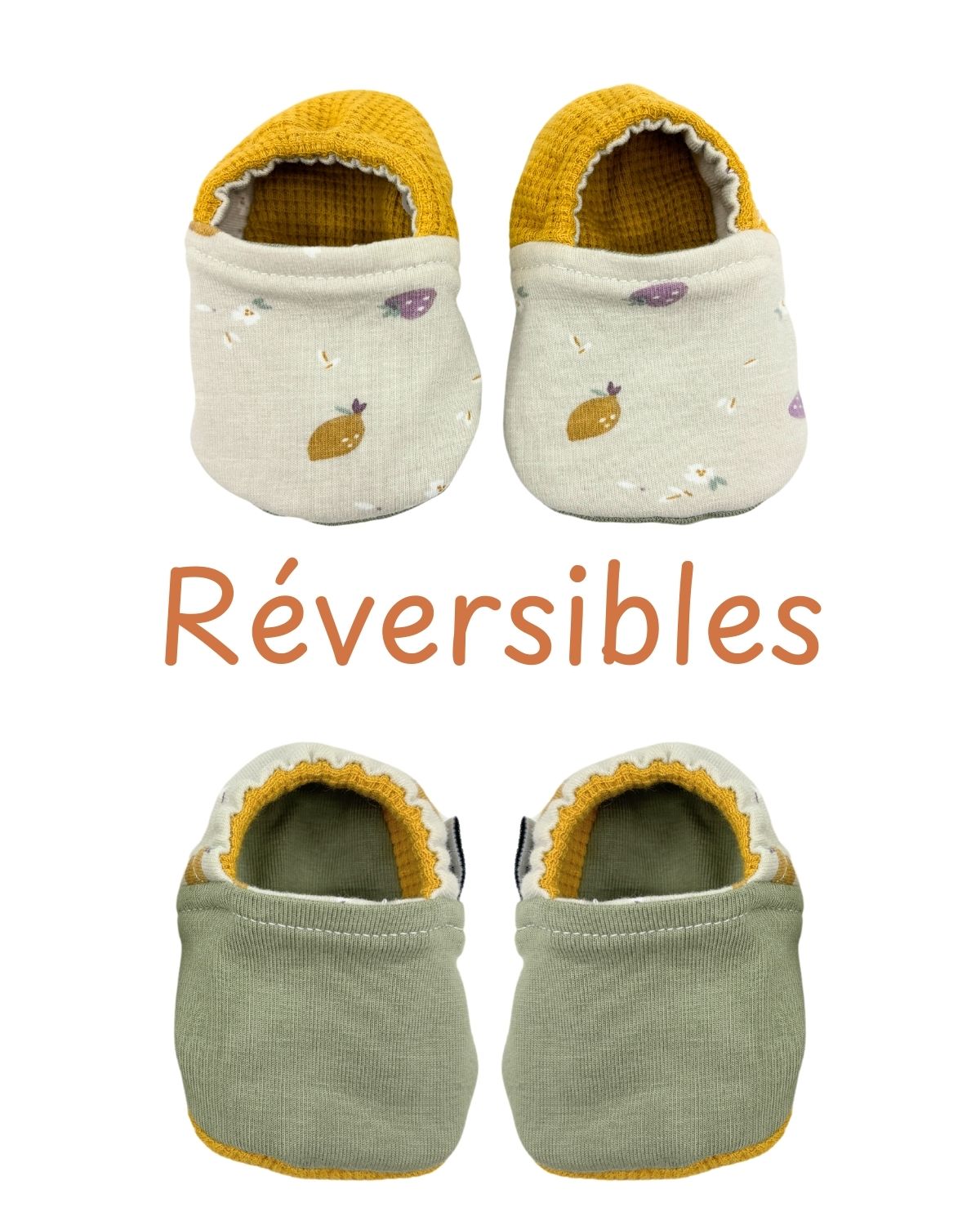 Box naissance Chaussons Bavoir - 6 motifs au choix