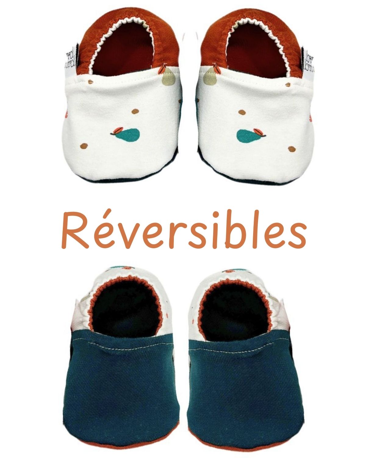 Box naissance Chaussons Bavoir - 6 motifs au choix