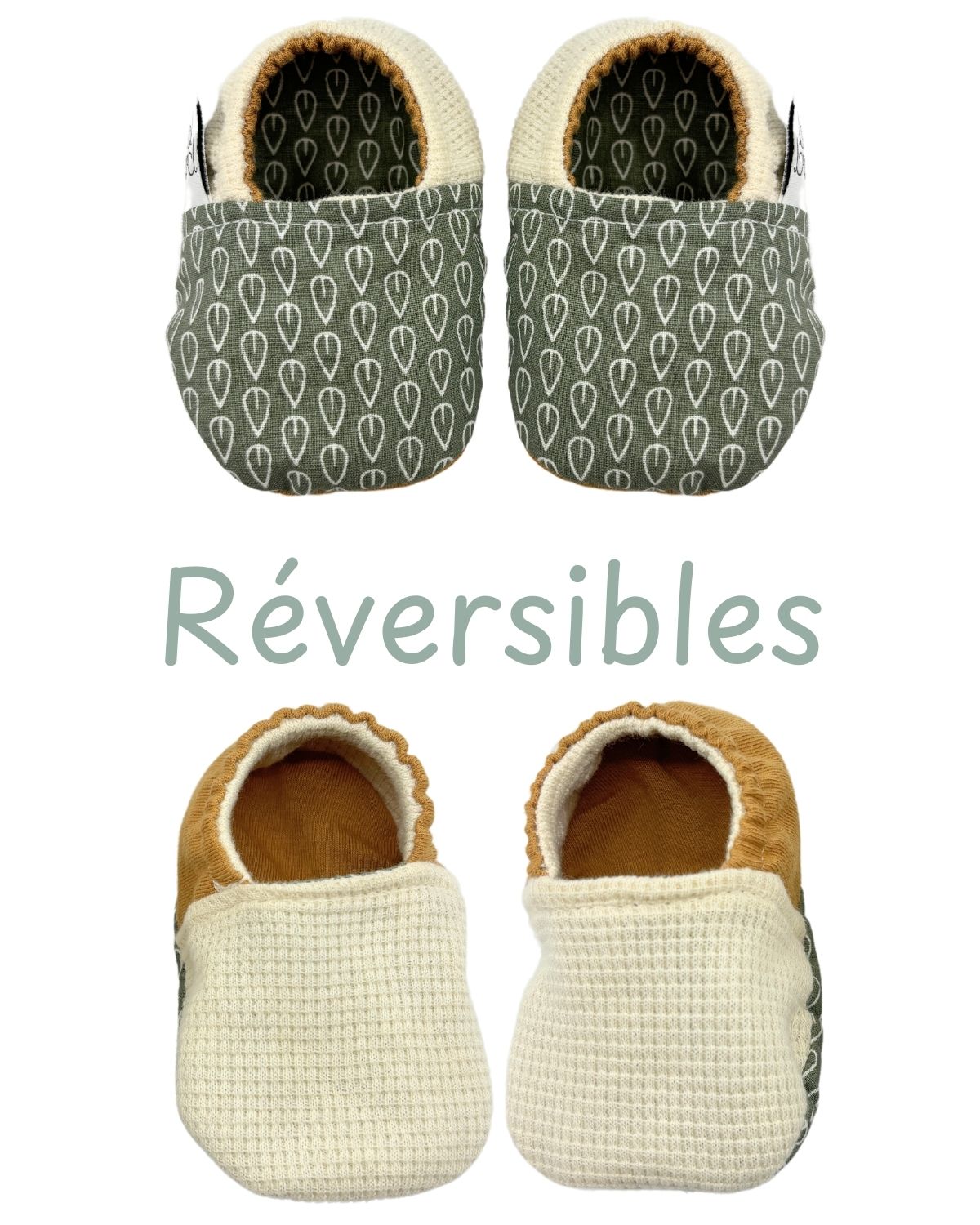 Box naissance Chaussons Bavoir - 6 motifs au choix