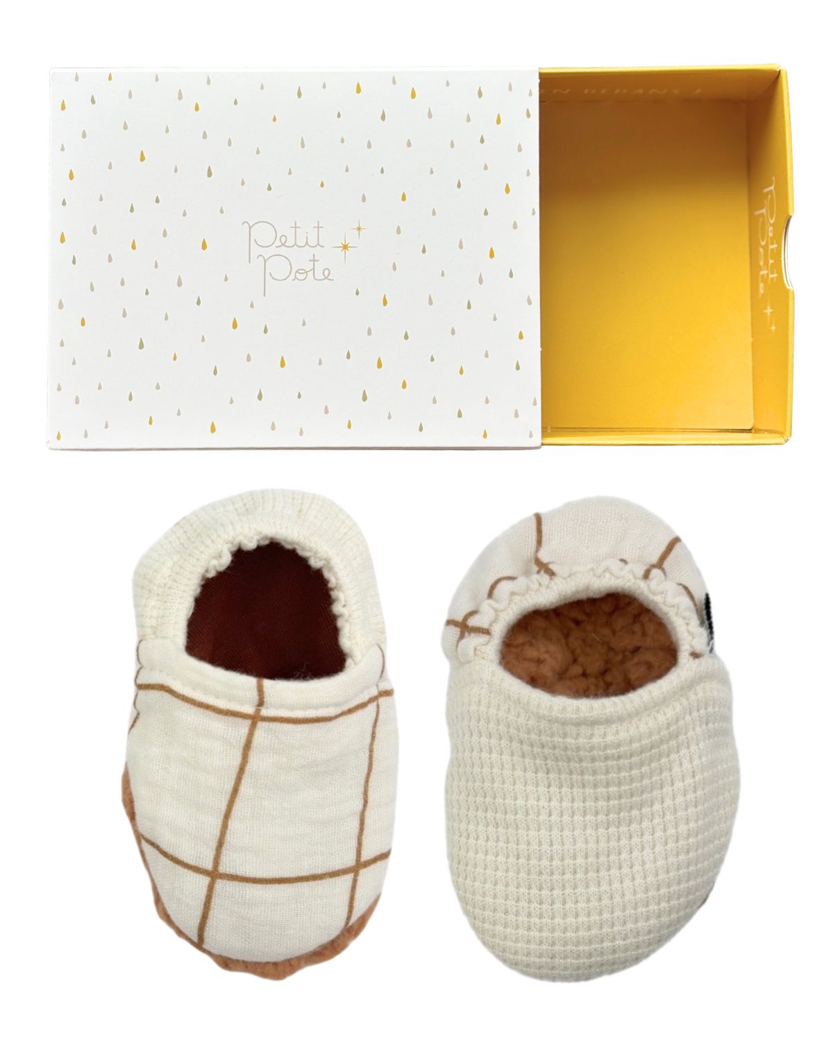 Chaussons bébé souples - 6 coloris au choix