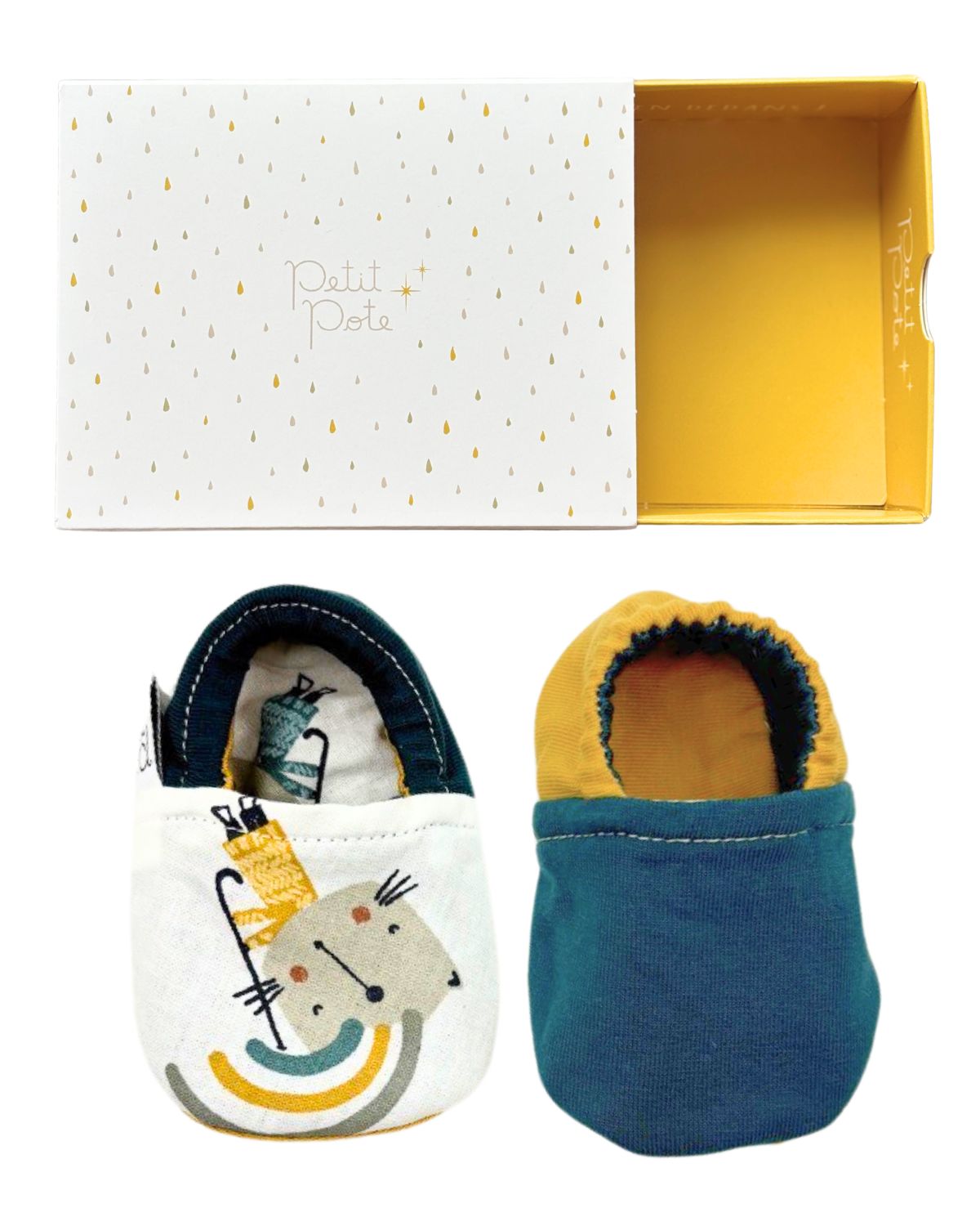 Chaussons bébé souples - 6 coloris au choix
