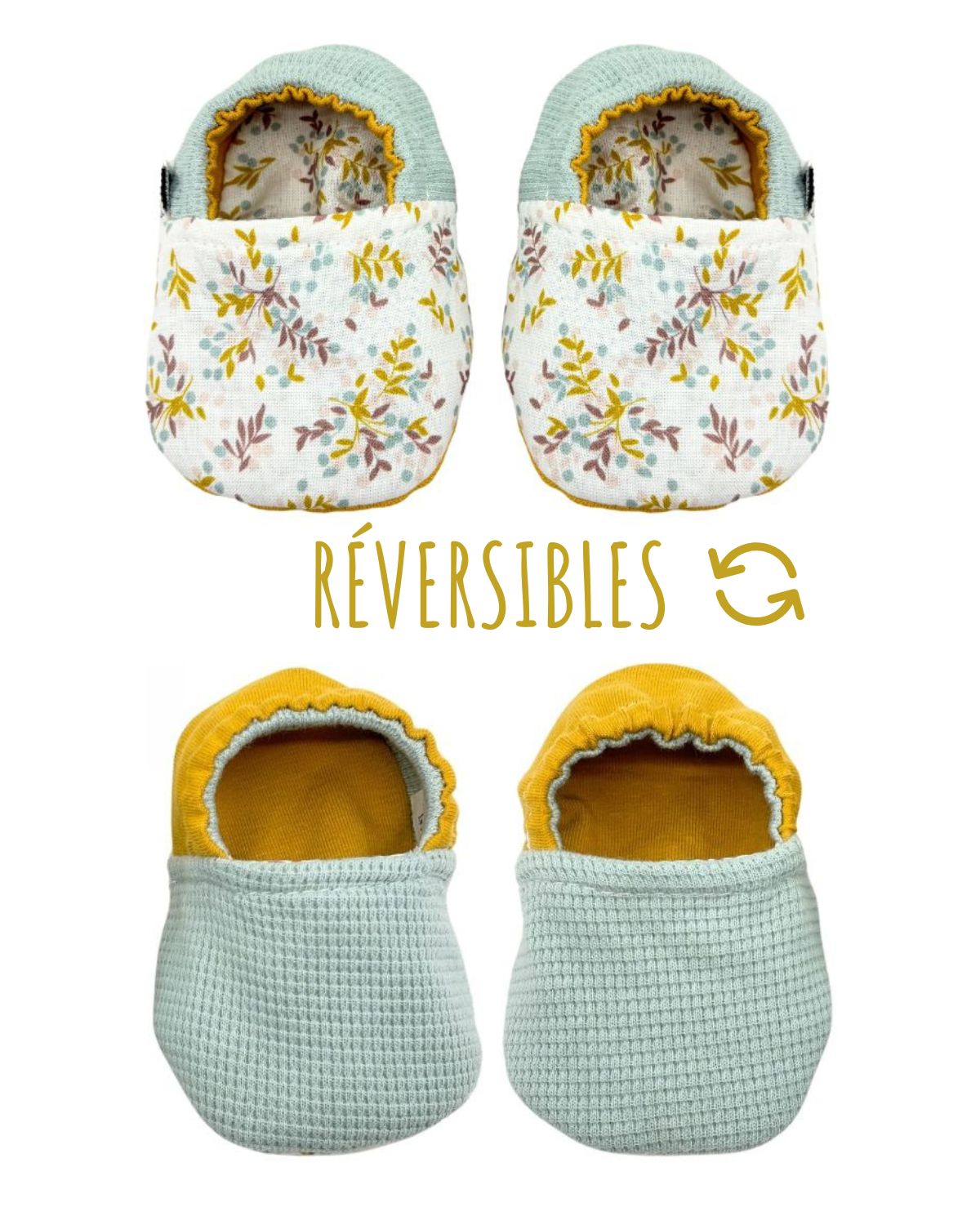Box naissance Chaussons Bavoir Bohème