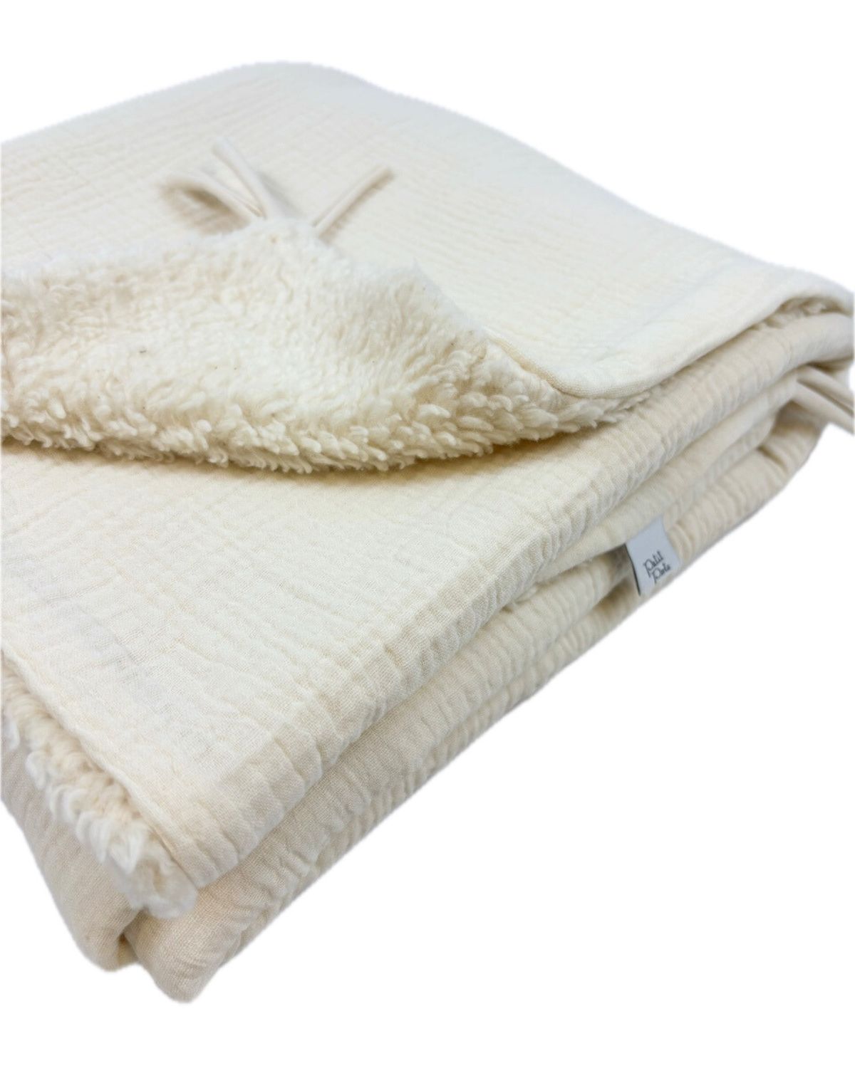 Couverture Peluche coton bio - 4 coloris