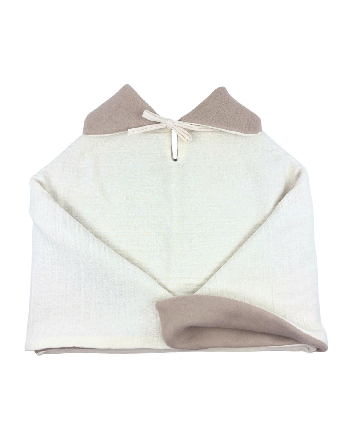 Poncho bébé enfant Ecru