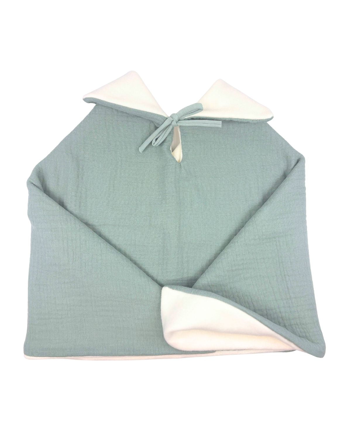 Poncho bébé enfant Vert de gris