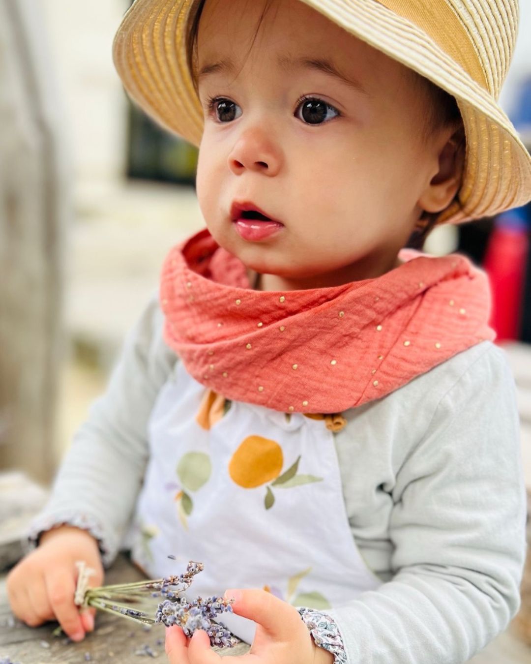 Tour de cou bébé, enfant, adulte - Gaze de Coton
