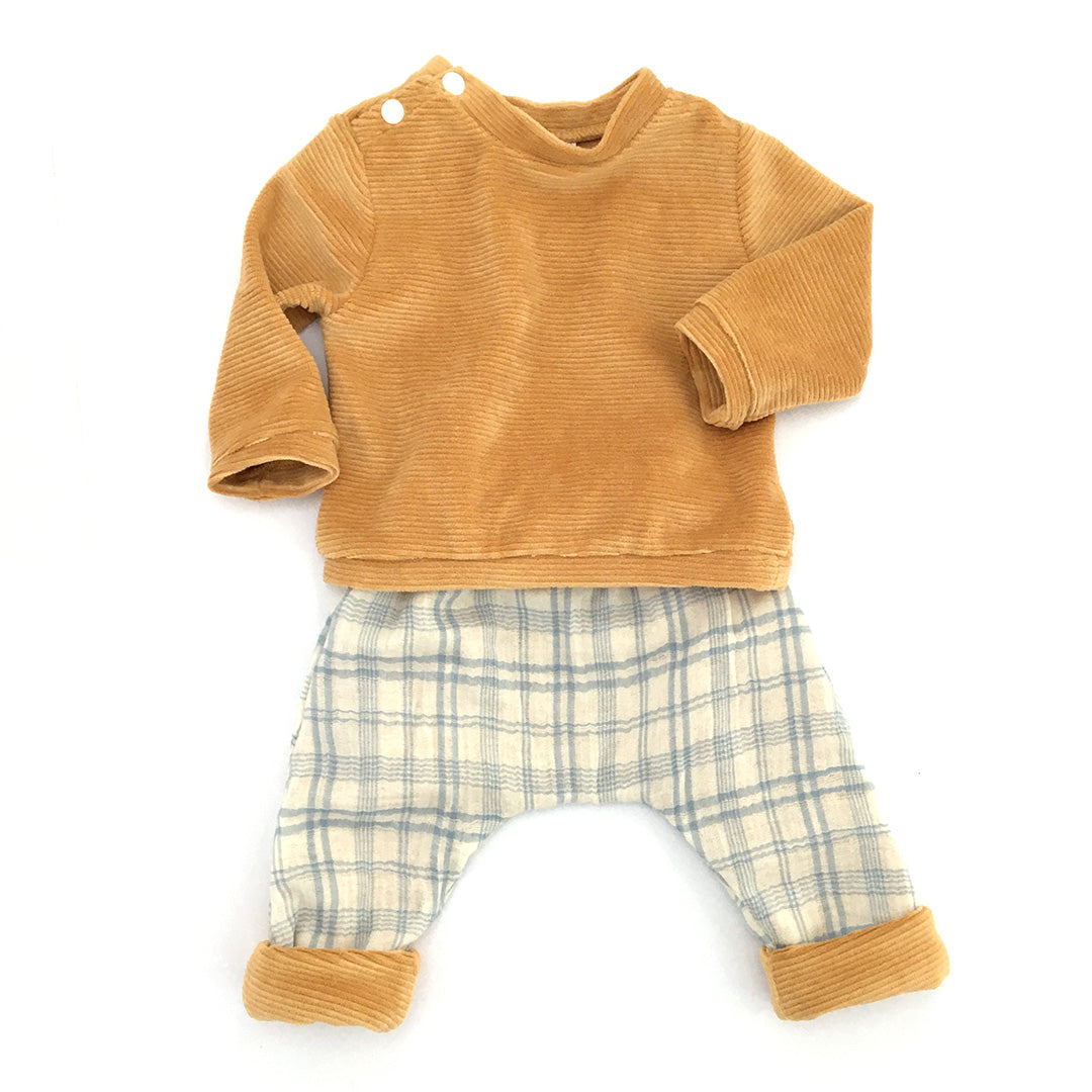 Sweat-shirt bébé velours super moelleux