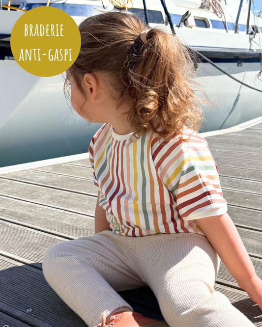 T-shirt bébé Jersey Sorbet 3M (défaut ourlet)