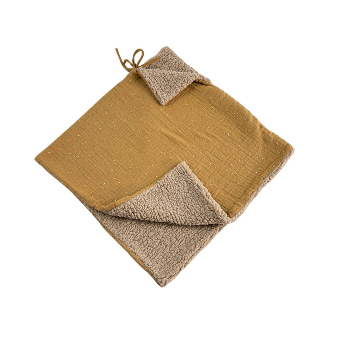 Poncho evolutif bebe enfant Camel Doré Sherpa