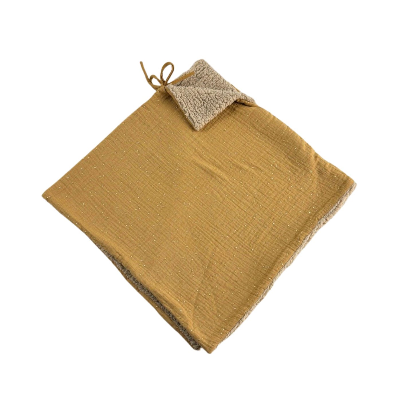 Poncho evolutif bebe enfant Camel Doré Sherpa