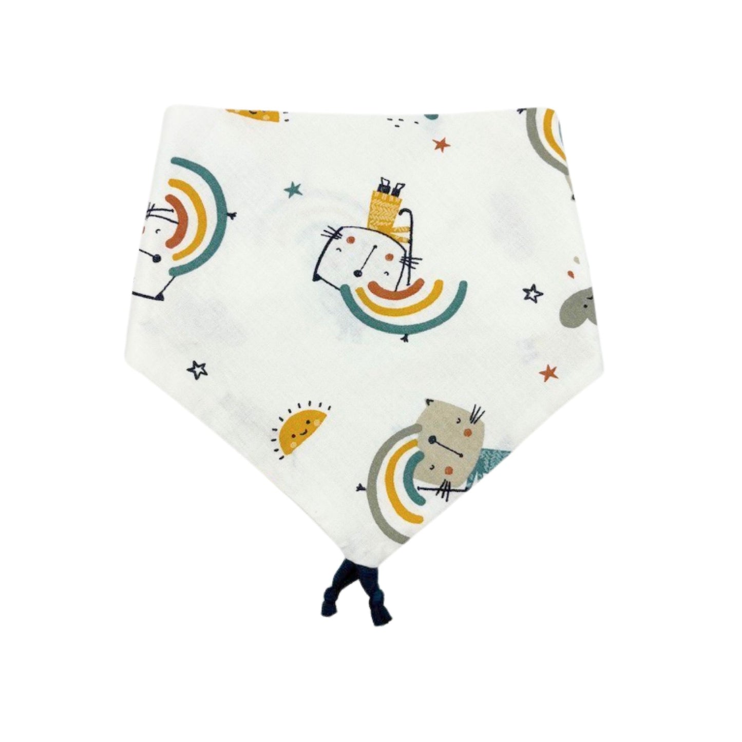 Bavoir Bandana bébé Cha'rc-en-ciel