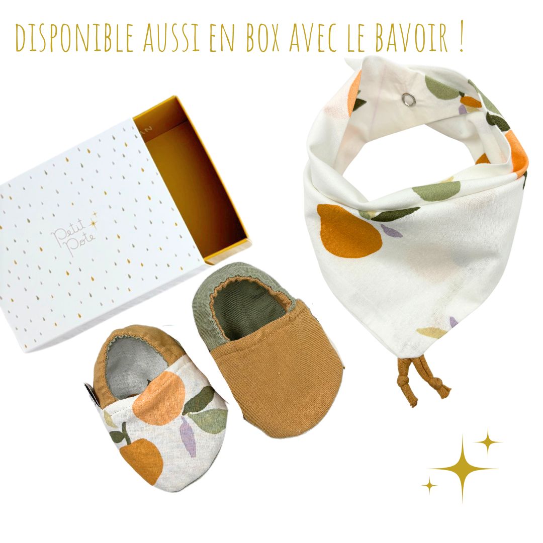 Chaussons bébé Pêches