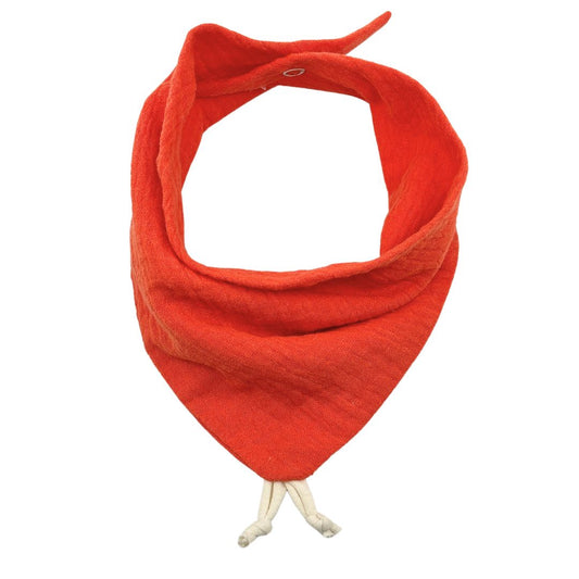 Bavoir Bandana Orange Sanguine