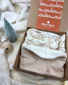 coffret cadeau noel tour de cou bébé beige
