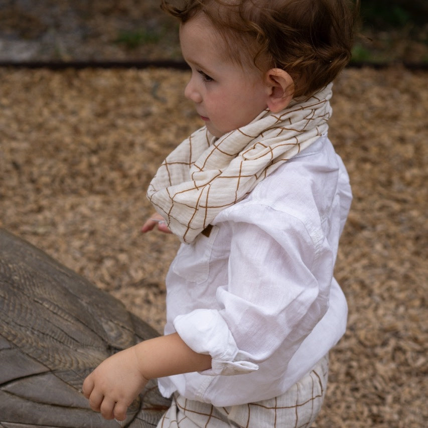 Snood tour de cou Gaze de coton UNI - Bébé, Enfant, Adulte