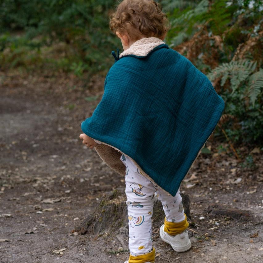 Poncho évolutif bébé enfant Vert Salicorne