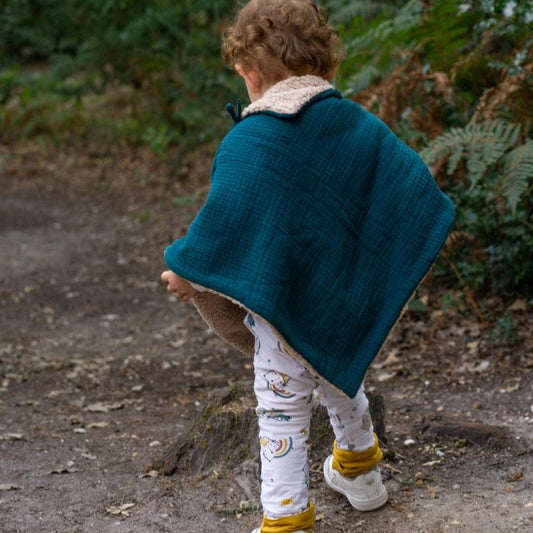 Poncho evolutif bebe enfant Vert Salicorne