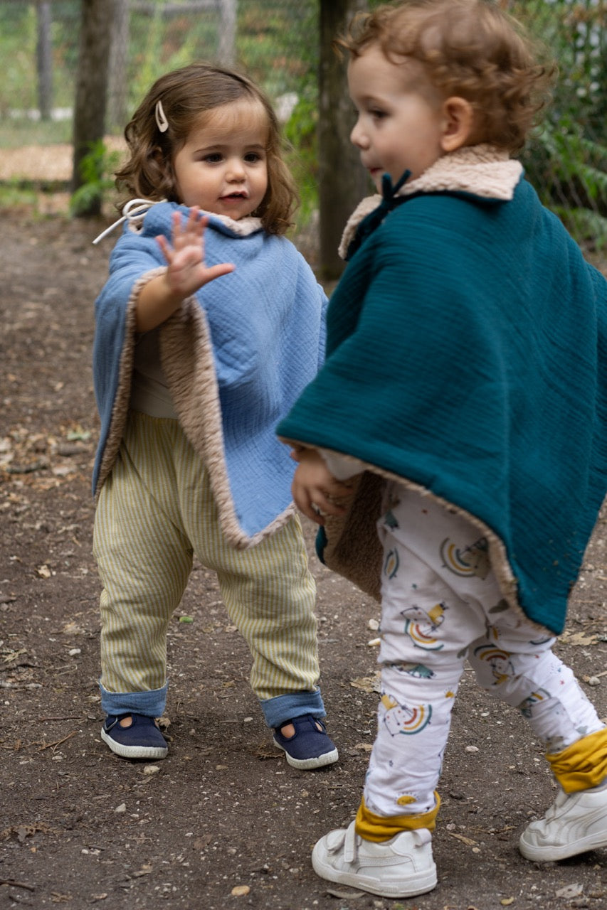 Poncho évolutif bébé enfant Vert Salicorne