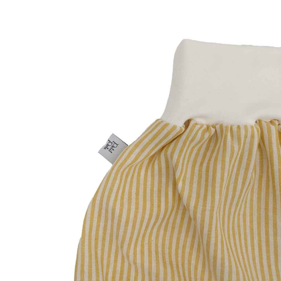 Short Coton Jaune rayé