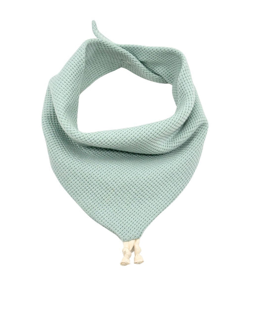 Bavoir Bandana Vert de Gris