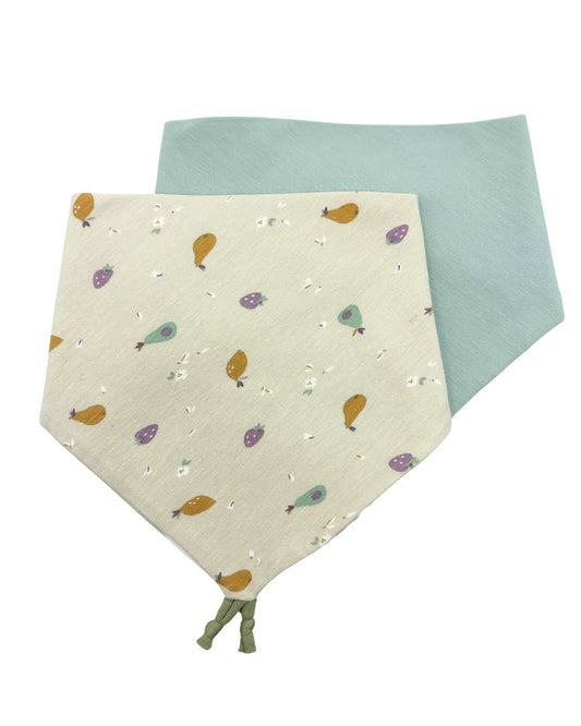 Bavoir bandana Fruits - Lot de 2