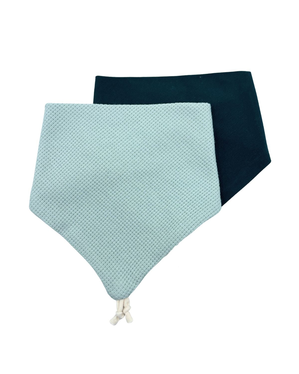 Bavoir bandana Sauge - Lot de 2