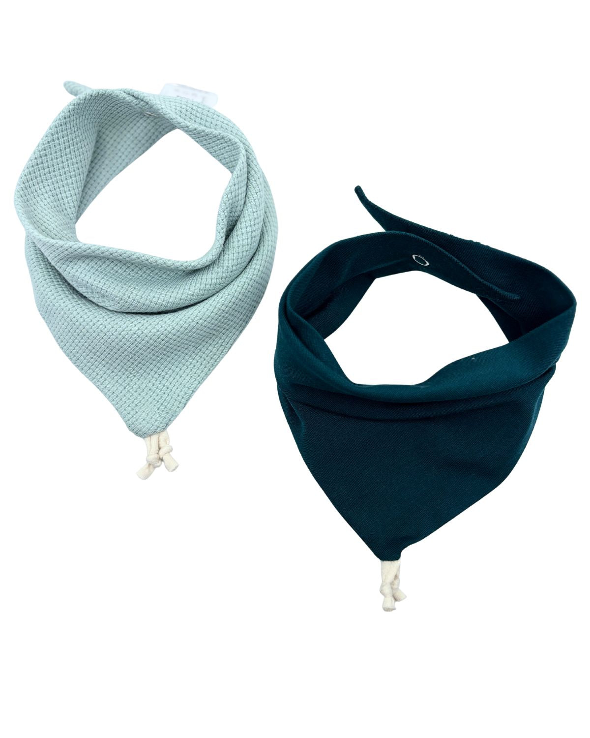 Bavoir bandana Sauge - Lot de 2