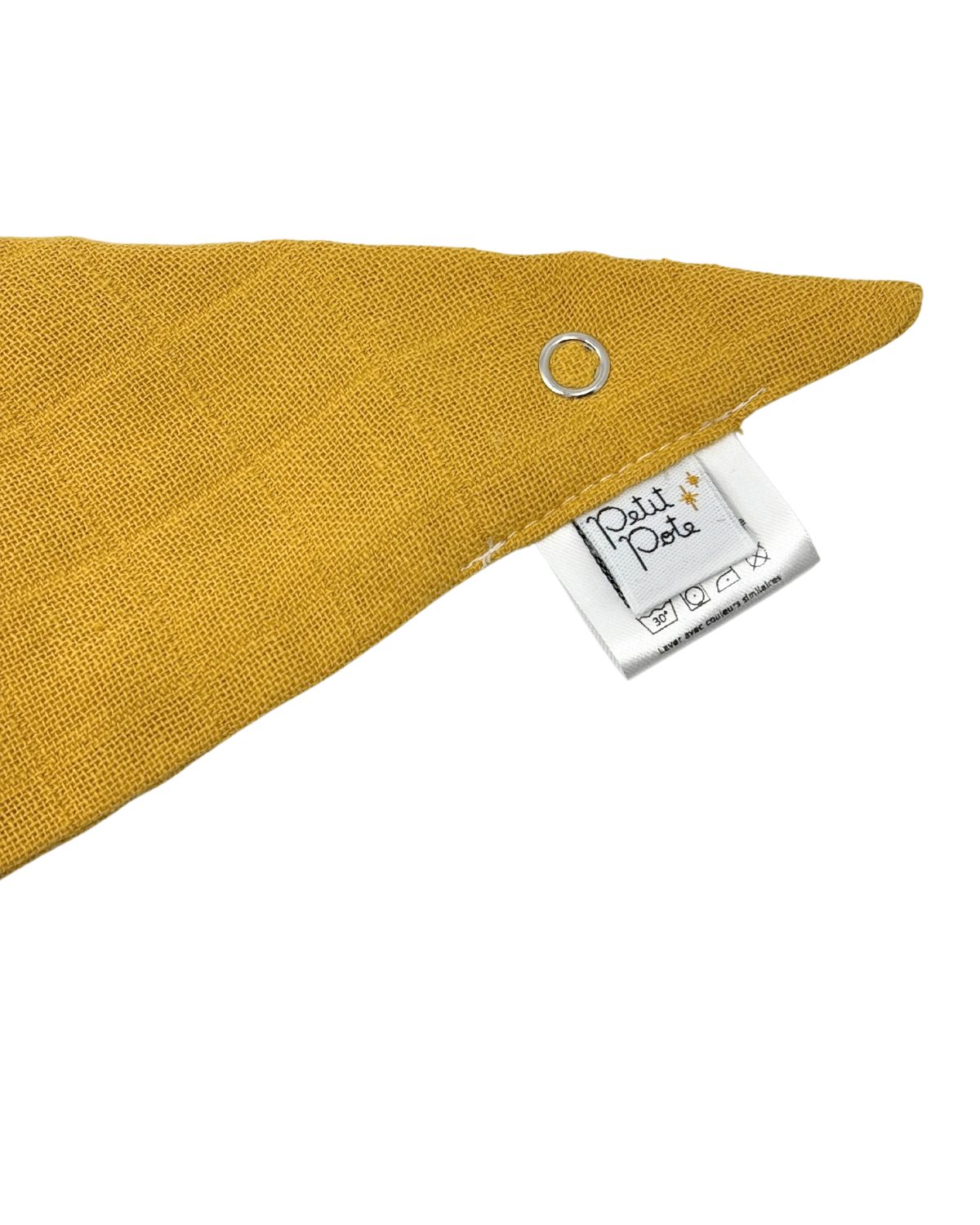Bavoir Bandana Miel (Coton bio)