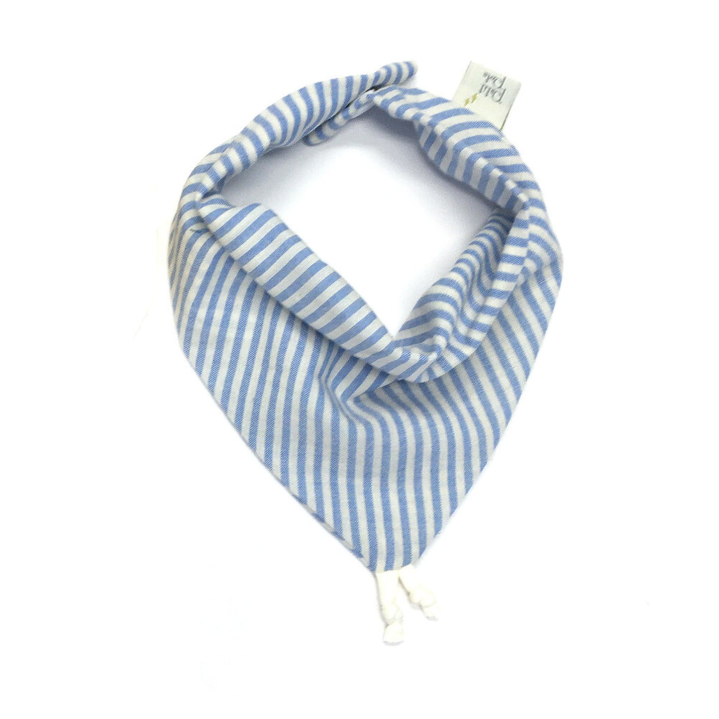 Bavoir bandana Rayé bleu - Lot de 2