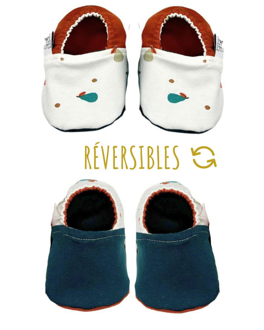 Chaussons souples bébé Minipom