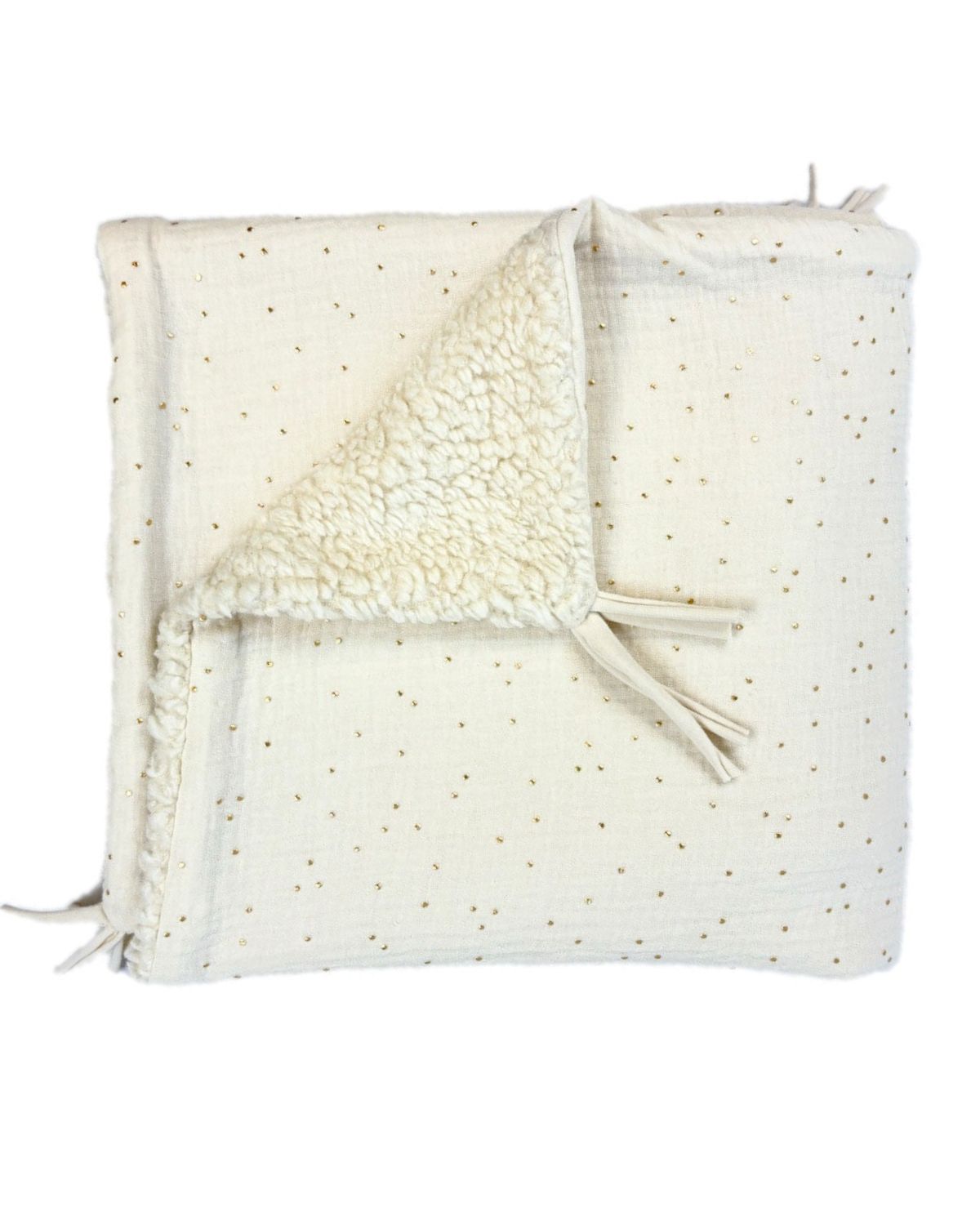 Couverture Ecru Doré 1m x 1m