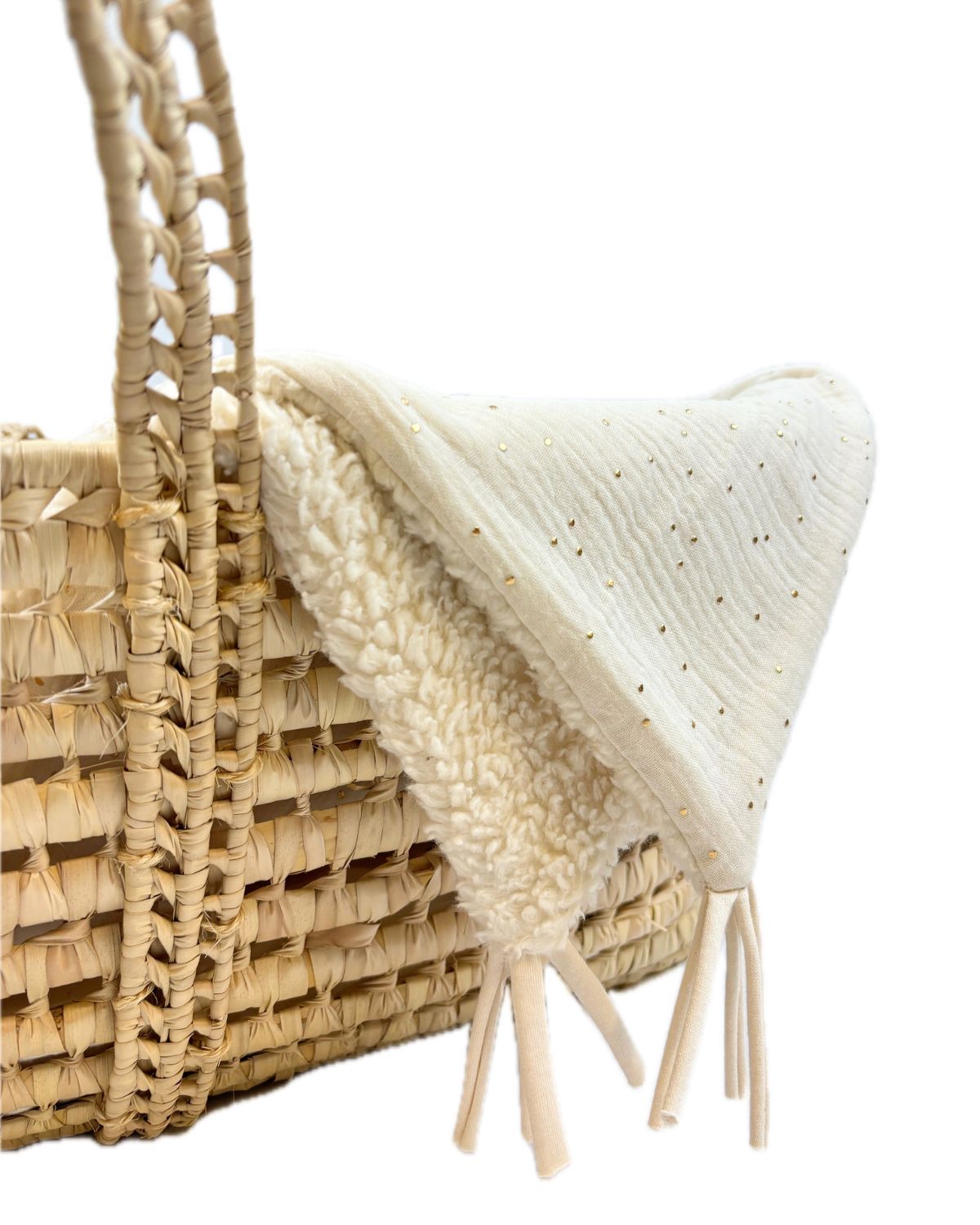 Couverture Ecru Doré 1m x 1m