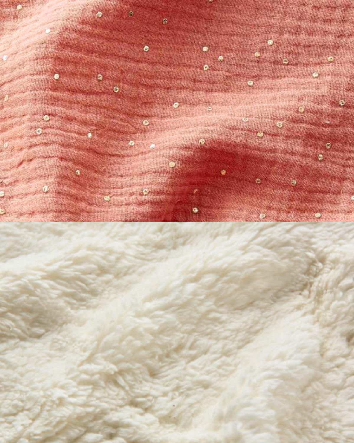 Couverture personnalisée - Rose dorée