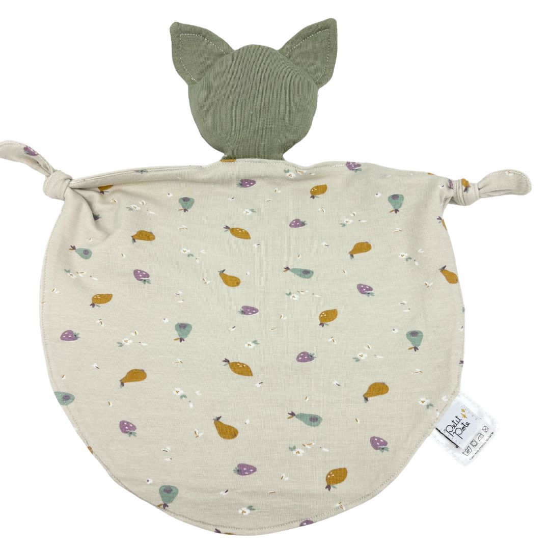 Doudou bébé Petit Pote x Pitigaïa Fruits