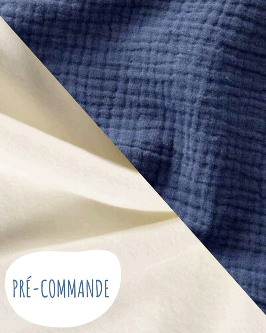 Poncho bébé enfant Bleu indigo