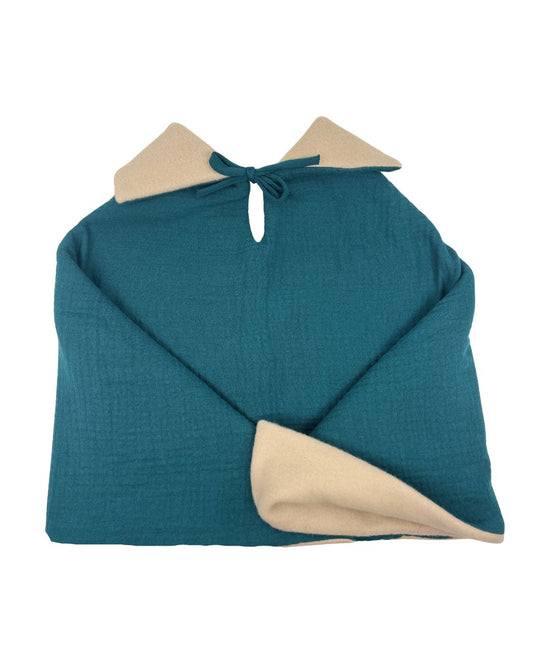 Poncho bébé enfant Vert Salicorne