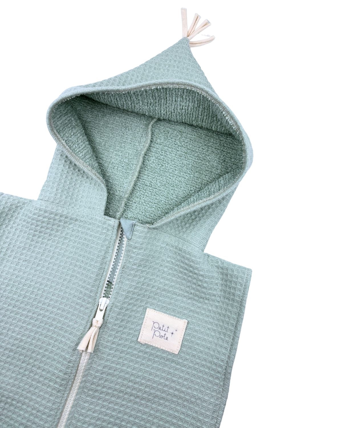 Poncho de Plage Vert de Gris