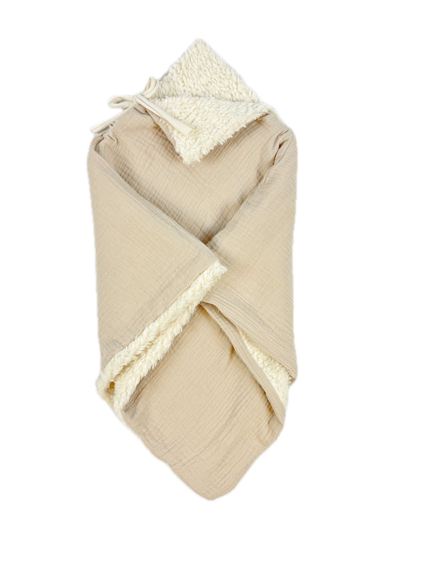 Poncho evolutif bebe enfant Naturel Peluche BIO