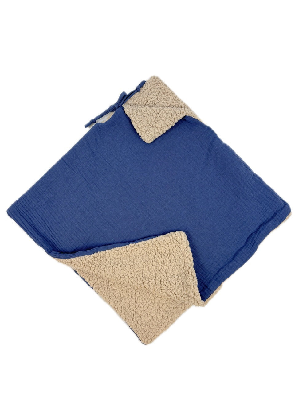 Poncho evolutif bebe enfant Bleu Sherpa