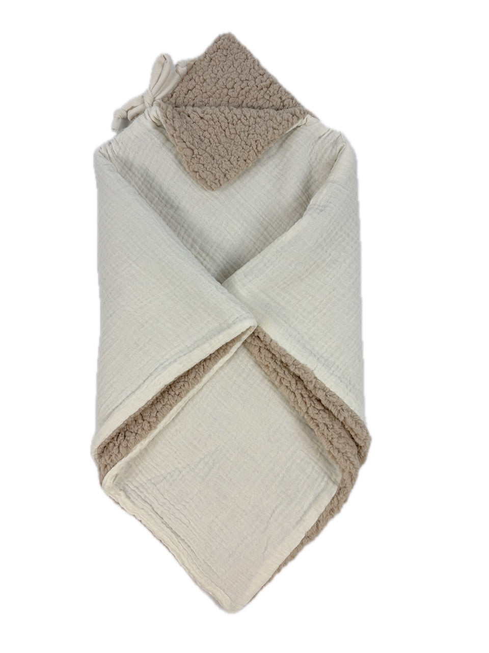 Poncho evolutif bebe enfant Ecru Sherpa