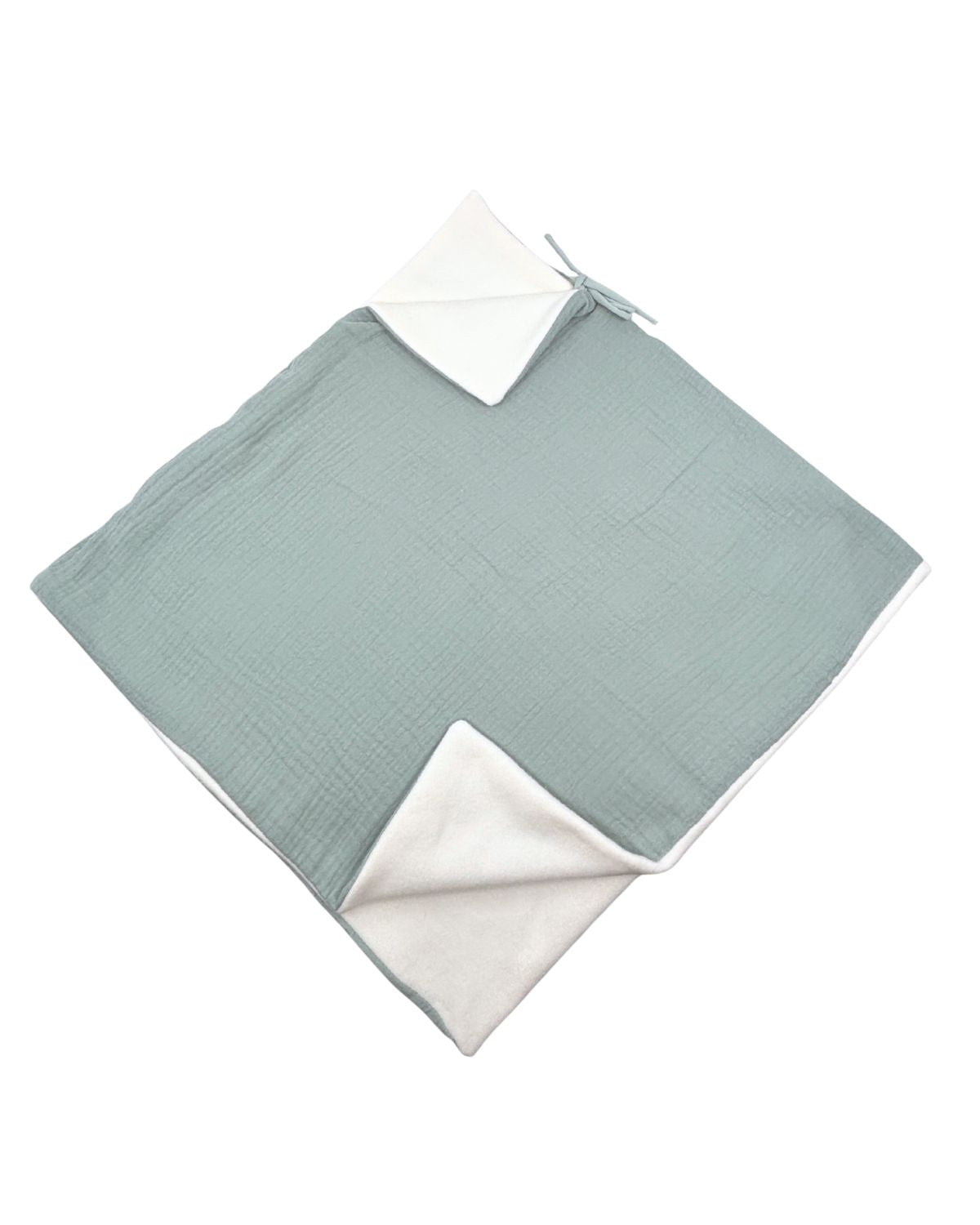 Poncho bébé enfant Vert de gris
