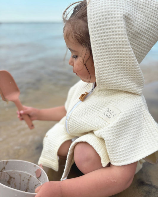 Poncho de Plage Ecru