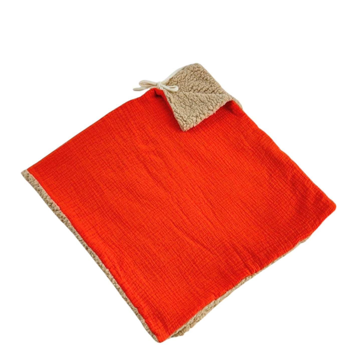 Poncho evolutif bebe enfant Orange Sanguine