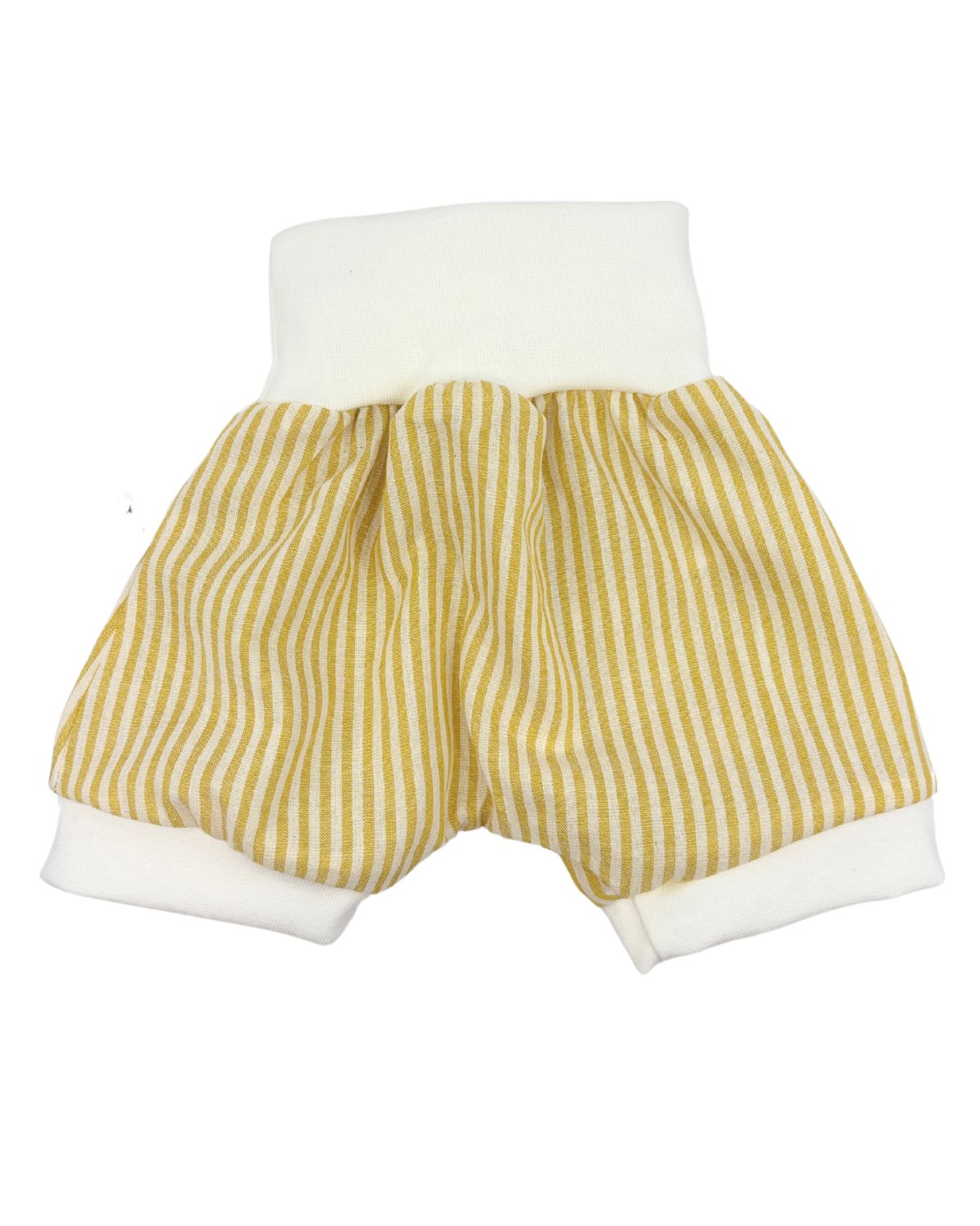 Short Coton Jaune rayé